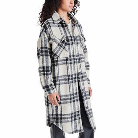 Steve Madden Ladies' Long Shirt Jacket - Picture 2 of 5